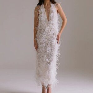 VHYBE Studio Lillian Feather Dress Size 8